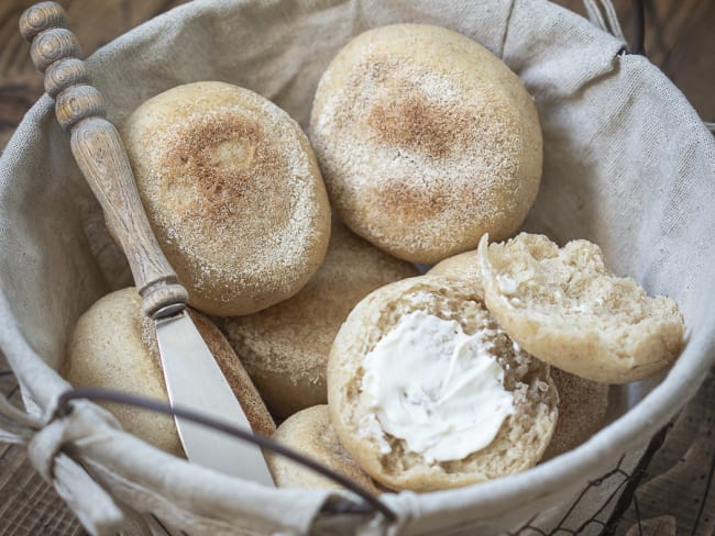 English muffins 100% levain