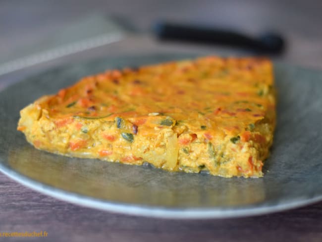 Quiche antigaspi aux légumes du placard