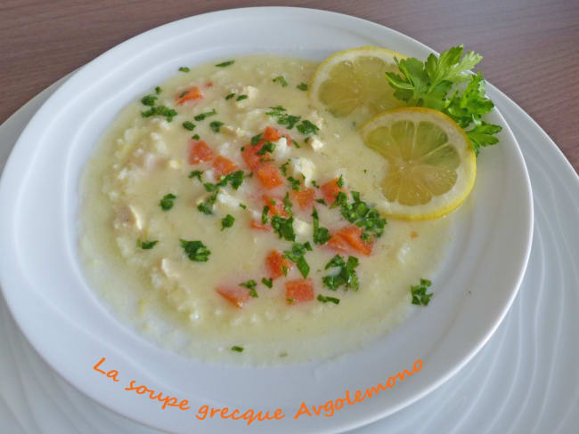 La soupe grecque Avgolemono