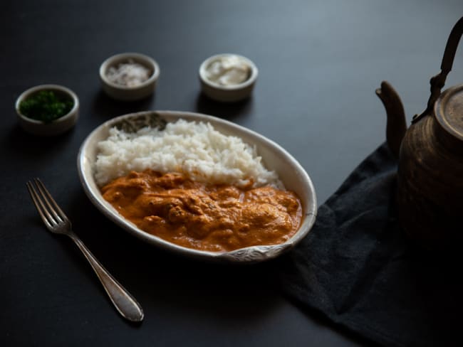 Butter chicken végétarien : un poulet au beurre... sans poulet !