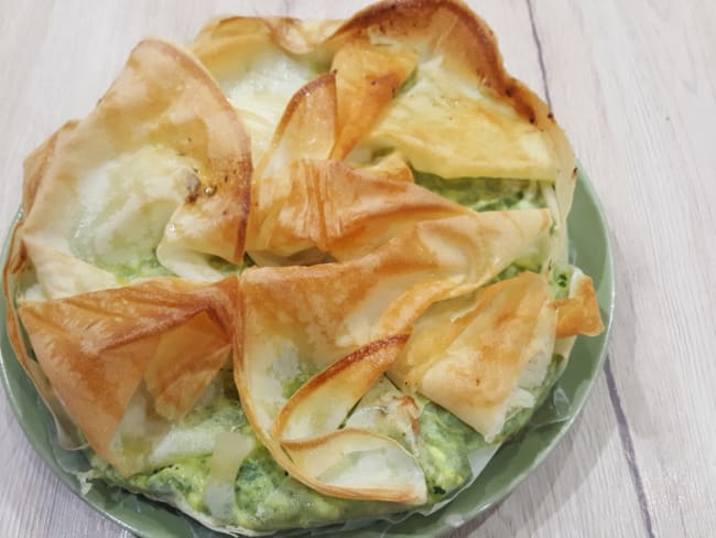 Tourte aux épinards et à la feta