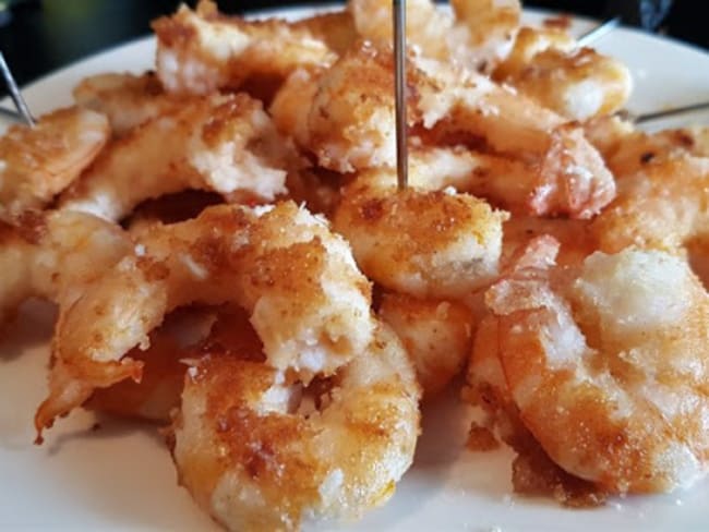 Crevettes à la noix de coco