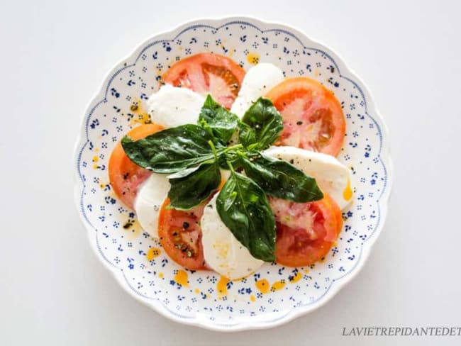 Salade Caprese - Salade tomate mozzarella