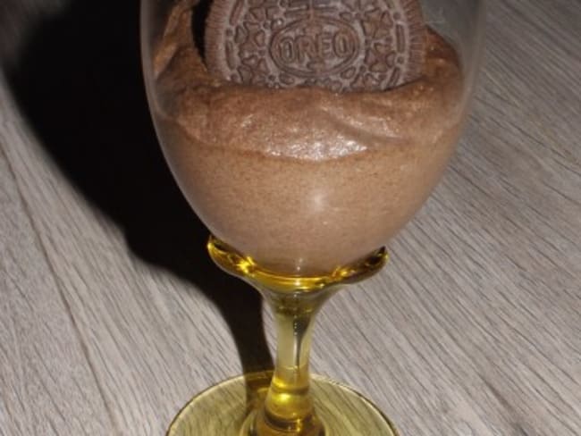 Mousse au chocolat noir et aux Oreo