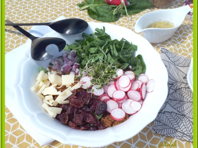 Salade de quinoa à l'oseille et radis