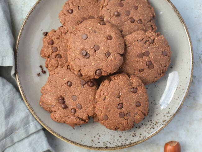 Cookies chocolat et noisette