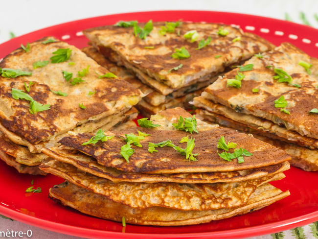 Galettes aux oignons nouveaux