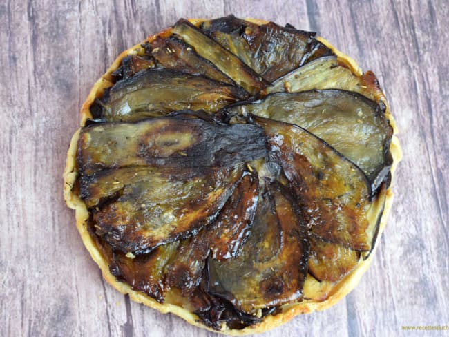 Tarte tatin d'aubergines