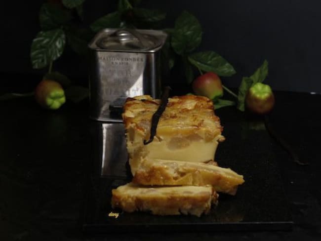 Flan aux pommes à la vanille