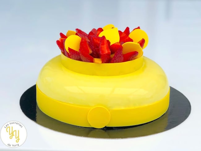 Entremets Fraises-Mangues