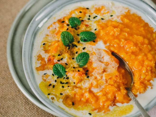 Dahl de lentilles corail