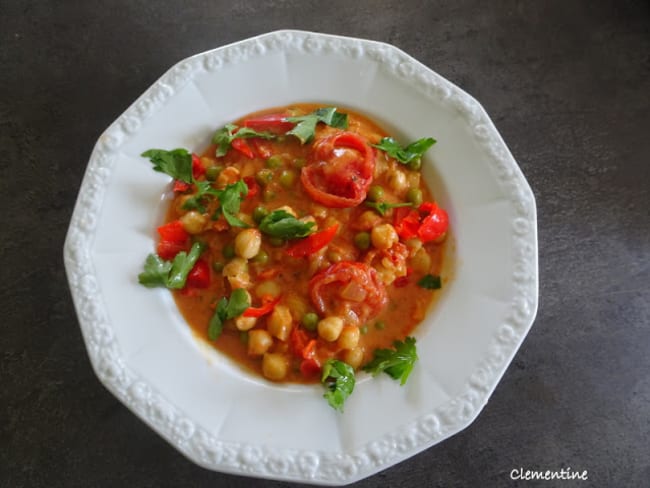 Curry de pois chiches végétarien