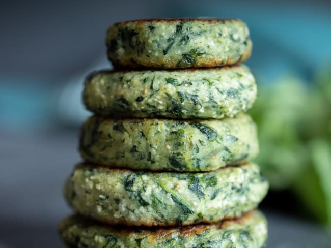 Galettes salées de fanes de navet