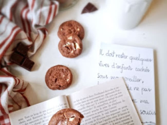 Sablés aux 3 chocolats à la fleur de sel