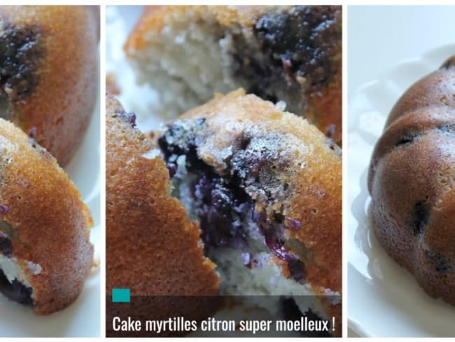 Cake Myrtilles Citron Super Moelleux