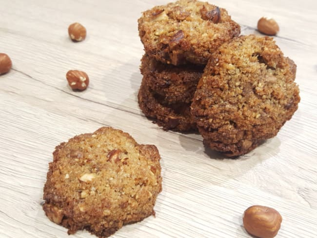 Cookies noisettes et pralinoise