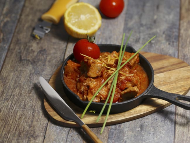 Sauté de veau tomate citron