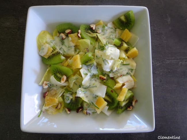 Salade d'endives aux kiwis