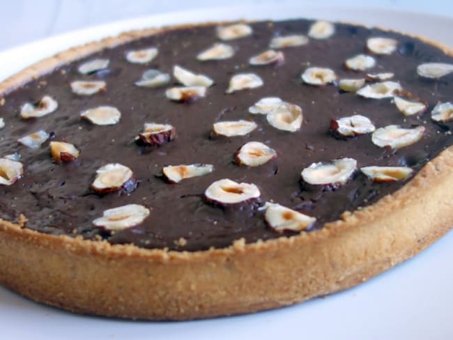 Tarte chocolat noisettes