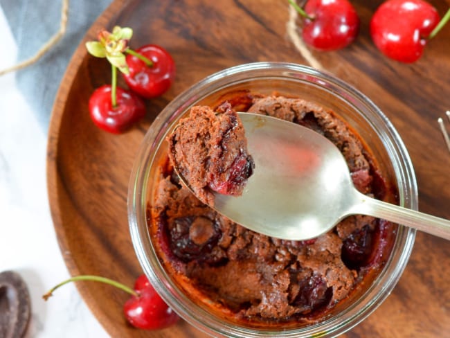 Clafoutis cerises et chocolat