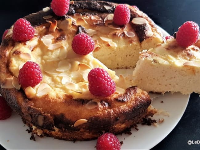 Gâteau à la ricotta, au citron et aux amandes 