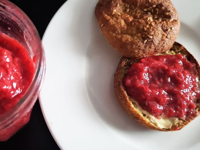 Confiture fraise framboises sans sucre