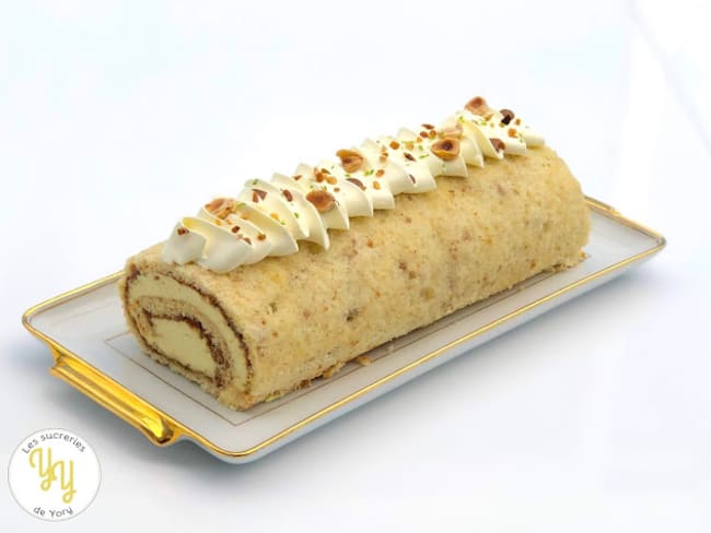 Roll Cake Citron Praliné