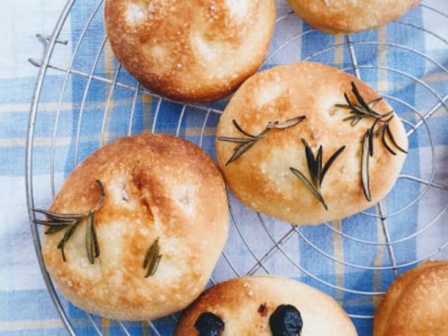 Mini focacce avec lait à l’excès de levain