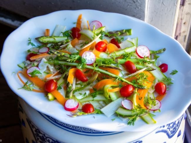 Salade d’asperges vertes et fenouil