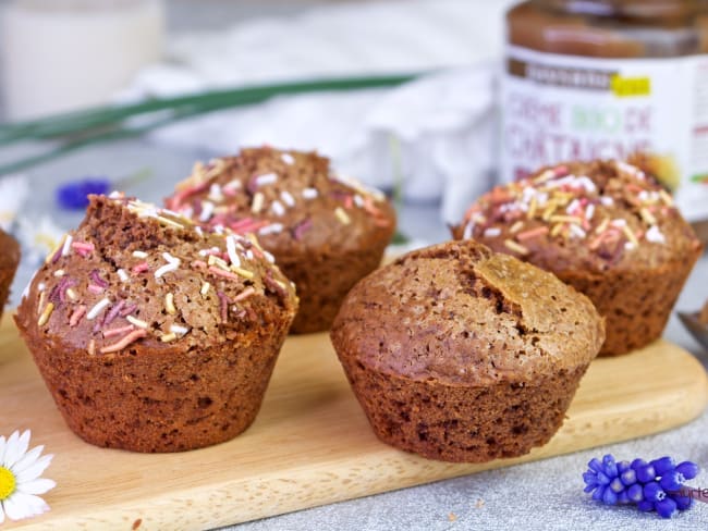 Muffins chocolat-châtaignes VEGAN et sans gluten