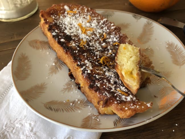 Pain perdu à l'orange