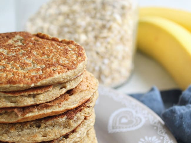 Pancakes flocons d'avoine, banane