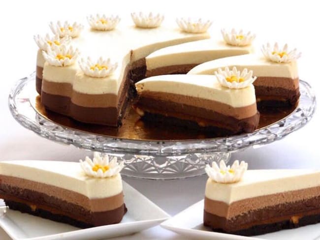 Entremets 3 chocolats