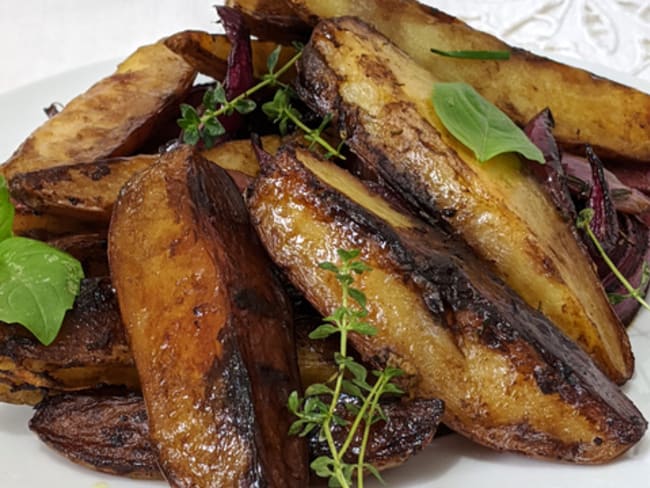 Balsamic Potatoes de Jamie Oliver.