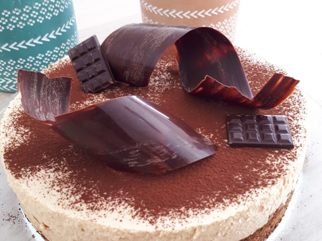 Entremets au chocolat dulcey