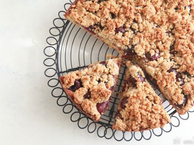 Crumble aux cerises