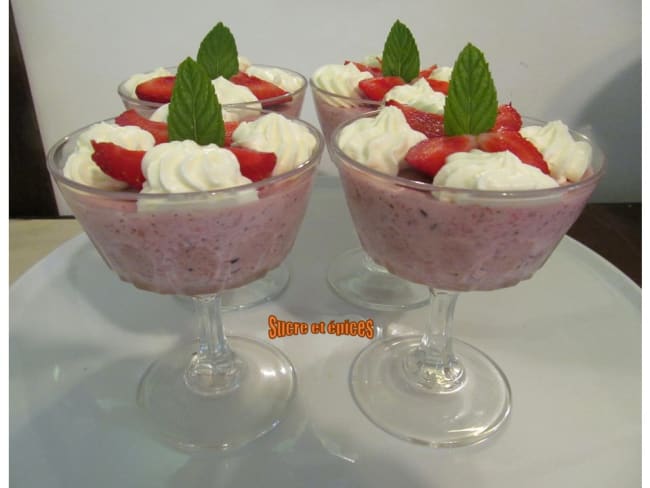 Mousse de fraises au Jujube