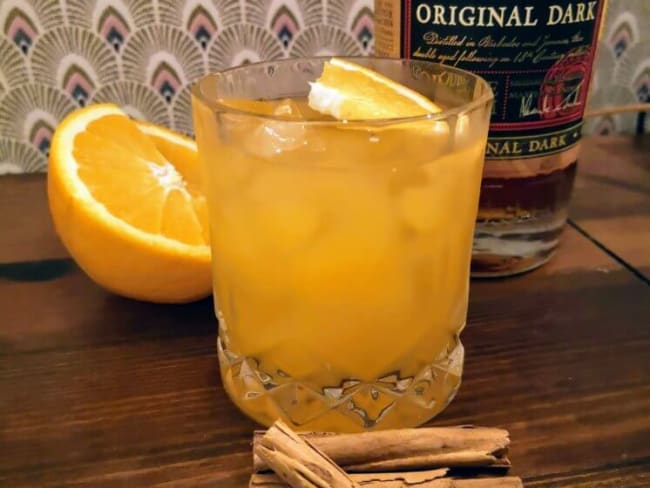 Cocktail surprise de Noël au rhum