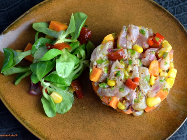 Ceviche de poisson à la patate douce