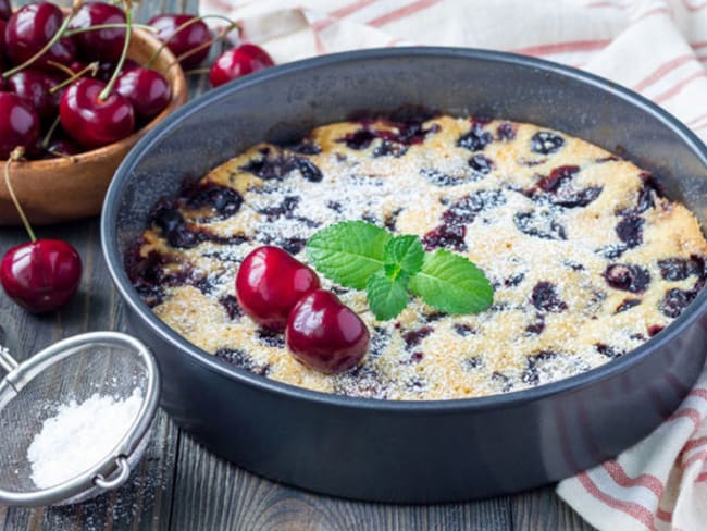 Clafoutis aux cerises sans gluten