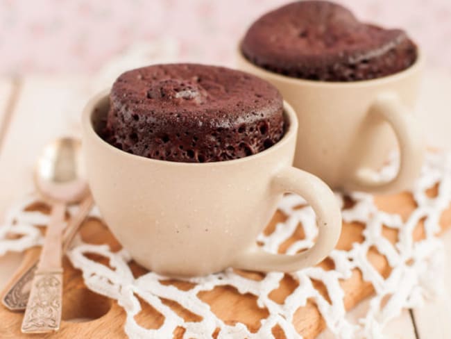 Mug cake fondant au chocolat