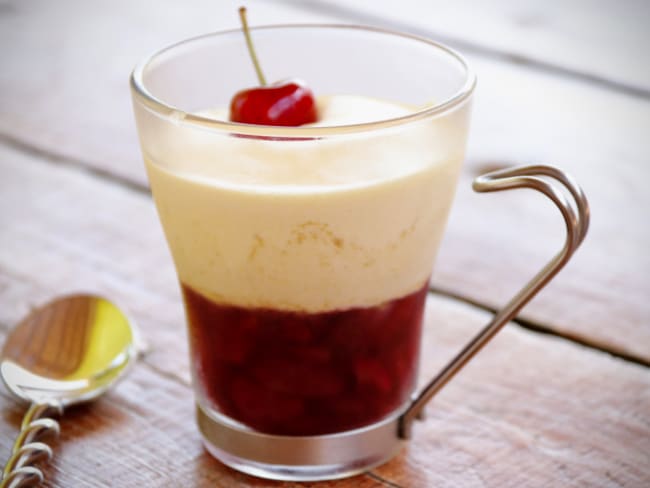 Verrine cerises mascarpone