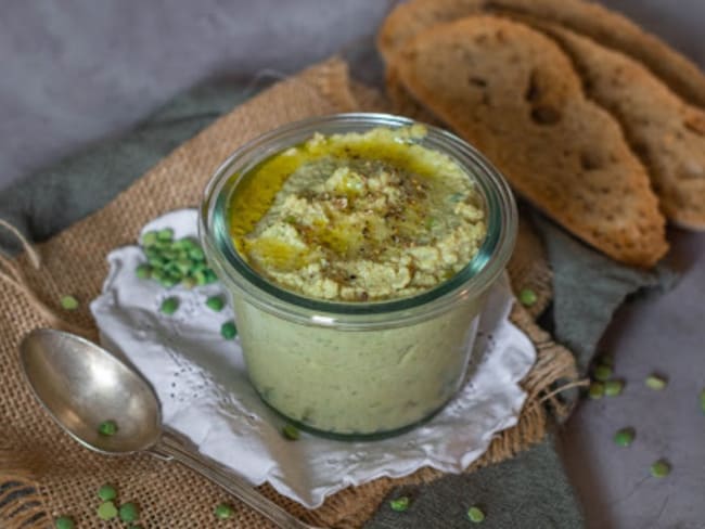 Tartinade de pois cassés façon houmous