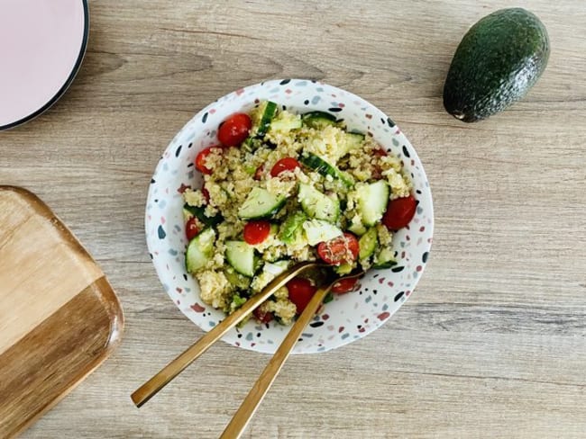 Salade de quinoa et lentilles corail