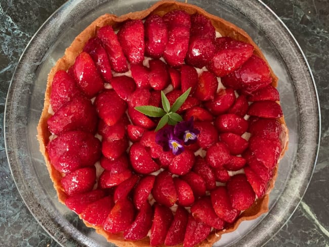 Tarte aux fraises légère et gourmande