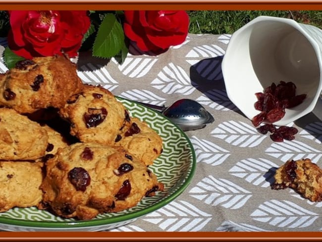 Biscuits Canadien aux cranberries