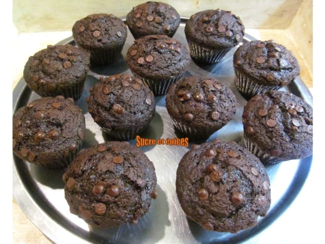 Muffins corsés au chocolat pour un goûter ou un petit déjeuner