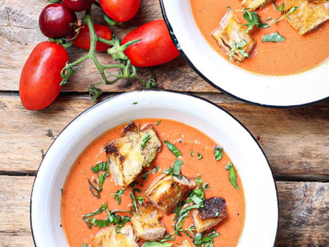 Gazpacho tomates et cerises