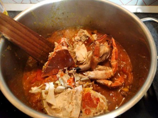 Bouillon de crabe créole