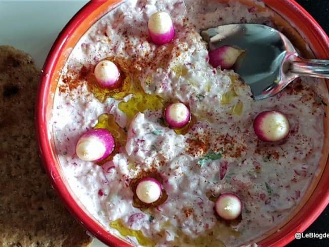 Tzatziki de radis roses